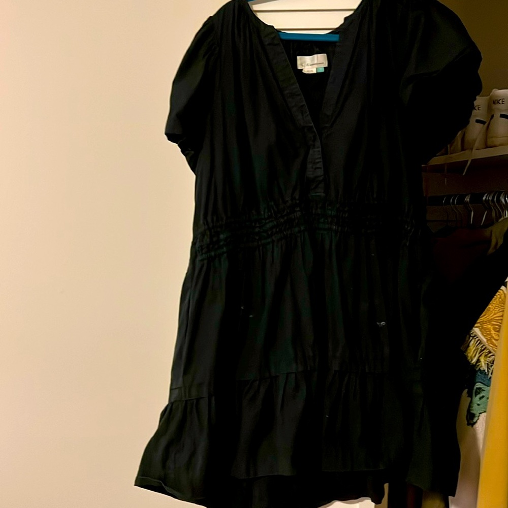 Black somerset mini dress anthro